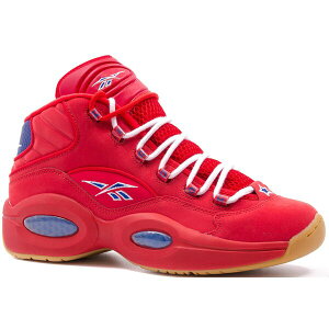 Reebok ���[�{�b�N �����Y �X�j�[�J�[ �yReebok Question Mid Packer Shoes Practice Pt. 2�z �T�C�Y US_8.5(26.5cm) Red Attack/Ultramarine/Gum