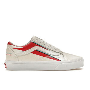 Vans �o���Y �����Y �X�j�[�J�[ �yVans Old Skool David Bowie Aladdin Sane�z �T�C�Y US_10(28.0cm) Cream/Red