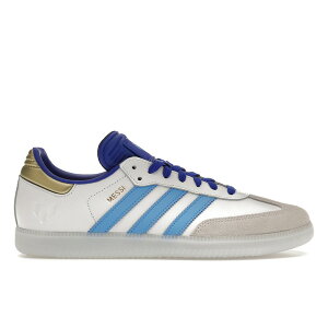 adidas �A�f�B�_�X �����Y �X�j�[�J�[ �yadidas Samba Indoor Lionel Messi�z �T�C�Y US_8.5(26.5cm) White/Lucid Blue/Blue Burst/Gold