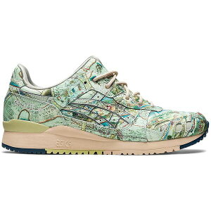 ASICS �A�V�b�N�X �����Y �X�j�[�J�[ �yASICS Gel-Lyte III atmos Aged Map�z �T�C�Y US_7.5(25.5cm) Ice Green/Midnight Blue