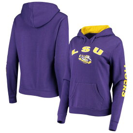 コロシアム レディース パーカー・スウェットシャツ アウター LSU Tigers Colosseum Women's Loud and Proud Pullover Hoodie Purple