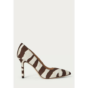 t[ fB[X T_ V[Y LINDELLA II ZEBRA PRINT CANVAS PUMP - Classic heels - dark brown/off-white