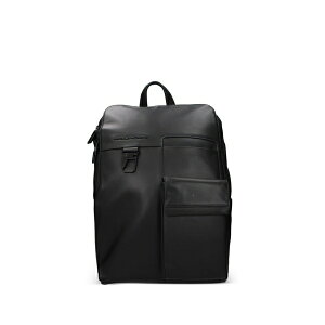 �s�[�N�A�h�� �����Y �o�b�N�p�b�N�E�����b�N�T�b�N �o�b�O Debossed-logo leather backpack Black