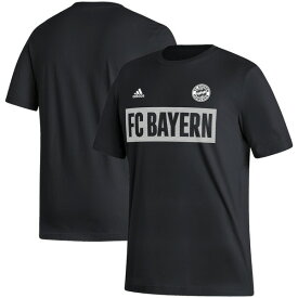 アディダス メンズ Tシャツ トップス Bayern Munich adidas Culture Bar TShirt Black