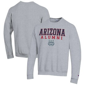 チャンピオン メンズ パーカー・スウェットシャツ アウター Arizona Wildcats Champion Alumni Logo Pullover Sweatshirt Gray