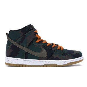 Nike �i�C�L �����Y �X�j�[�J�[ �yNike SB Dunk High FiveOneO Camo�z �T�C�Y US_M_15 Black/Olive Khaki-Sunset