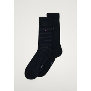 g~[ qtBK[ Y T_ V[Y MEN SMALL STRIPE 2 PACK - Socks - dark navy
