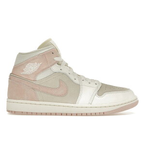 Jordan �W���[�_�� ���f�B�[�X �X�j�[�J�[ �yJordan 1 Mid SE Seersucker (Women's)�z �T�C�Y US_9(26.0cm) Coconut Milk/Legend Pink/Sail
