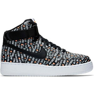 Nike �i�C�L ���f�B�[�X �X�j�[�J�[ �yNike Air Force 1 High Just Do It Pack Black (Women's)�z �T�C�Y US_7.5(24.5cm) Black/Black-White-Total Orange