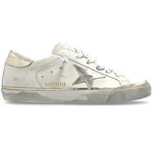 Golden Goose �S�[���f���O�[�X ���f�B�[�X �X�j�[�J�[ �yGolden Goose Super-Star Optic White Platinum (Women's)�z �T�C�Y US_7(24.0cm) Optic White/Platinum