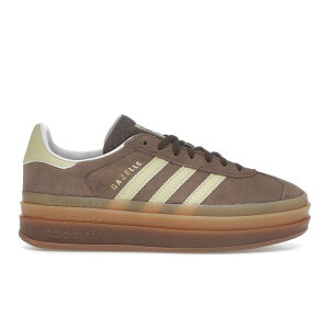 adidas �A�f�B�_�X ���f�B�[�X �X�j�[�J�[ �yadidas Gazelle Bold Earth Strata Powder Yellow (Women's)�z �T�C�Y US_8.5(25.5cm) Earth Strata/Powder Yellow/Cloud White