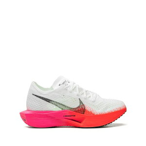 �i�C�L ���f�B�[�X �X�j�[�J�[ �V���[�Y Zoomx vaporfly 3 white/bright crimson/fierce pink/black sneakers White