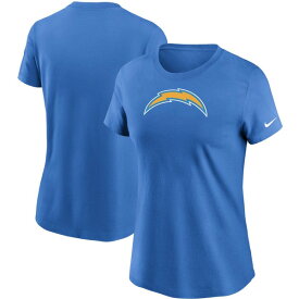 ナイキ レディース Tシャツ トップス Los Angeles Chargers Nike Women's Logo Essential TShirt Powder Blue