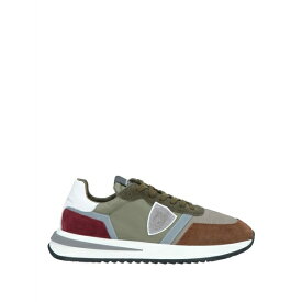 【送料無料】 フィリップモデル メンズ スニーカー シューズ Sneakers Military green