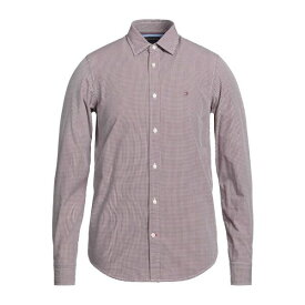 【送料無料】 トミー ヒルフィガー メンズ シャツ トップス Shirts Deep purple