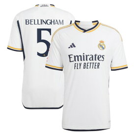 アディダス メンズ ユニフォーム トップス Jude Bellingham Real Madrid adidas 2023/24 Home Authentic Jersey White