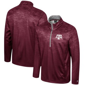 コロシアム メンズ パーカー・スウェットシャツ アウター Texas A&M Aggies Colosseum The Machine HalfZip Jacket Maroon