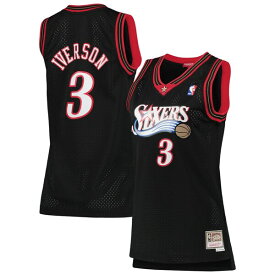 ミッチェル&ネス レディース ユニフォーム トップス Allen Iverson Philadelphia 76ers Mitchell & Ness Women's 2000/01 Hardwood Classics Swingman Jersey Black