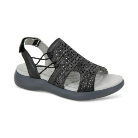ジャイビーユー レディース サンダル シューズ Women's Francis Slip-On Strappy Slingback Sandals Black Shimmer