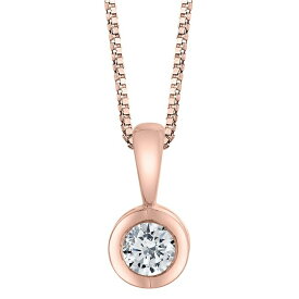 セイレーン レディース ネックレス・チョーカー・ペンダントトップ アクセサリー Diamond (1/10 ct. t.w.) Energy Pendant in 14k White, Yellow or Rose Gold Rose Gold