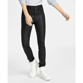 ダナキャランニューヨーク レディース デニムパンツ ボトムス Women's Pocket Coated-Denim Skinny Jeans Blk - Black