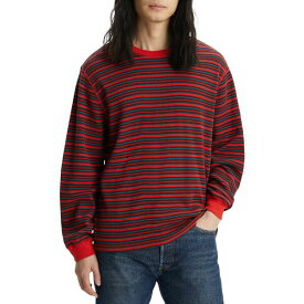 リーバイス メンズ シャツ トップス Men's Waffle Knit Thermal Long Sleeve T-Shirt Valiant Poppy