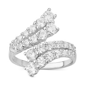 ジャニ ベルニーニ レディース リング アクセサリー Cubic Zirconia Bypass Statement Ring in Sterling Silver, Created for Macy's Sterling Silver