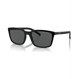 アーネット メンズ サングラス・アイウェア アクセサリー Men's Polarized Sunglasses, AN431156-P Matte Black