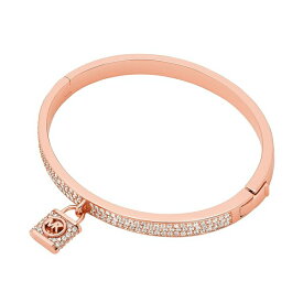 マイケルコース レディース ブレスレット・バングル・アンクレット アクセサリー Pave Lock Charm Bangle Rosegold