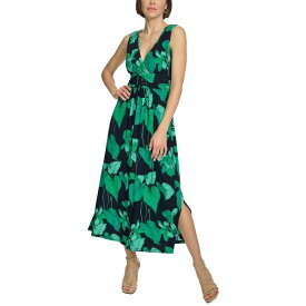 トミー ヒルフィガー レディース ワンピース トップス Women's Floral Empire-Waist Maxi Dress Sky Captain Multi