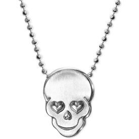アレックス ウー レディース ネックレス・チョーカー・ペンダントトップ アクセサリー Love Skull Beaded Pendant Necklace in Sterling Silver Silver