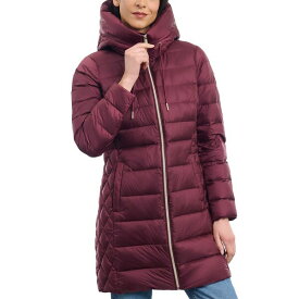 マイケルコース レディース ジャケット＆ブルゾン アウター Women's Petite Hooded Down Packable Puffer Coat, Created for Macy's Merlot