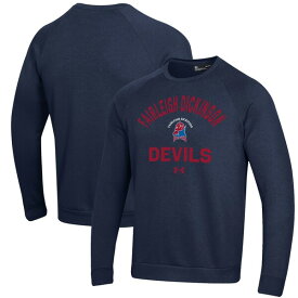 アンダーアーマー メンズ パーカー・スウェットシャツ アウター FDUFlorham Devils Under Armour All Day Fleece Pullover Sweatshirt Navy