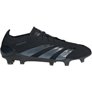 adidas �A�f�B�_�X �����Y �X�j�[�J�[ �yadidas Predator 24 Elite Low FG Core Black Carbon�z �T�C�Y US_8.5(26.5cm) Core Black/Core Black/Carbon