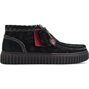 Clarks �N���[�N�X �����Y �X�j�[�J�[ �yClarks Originals Torhill Hi Stranger Things Hellfire Club Black�z �T�C�Y US_10(28.0cm) Black