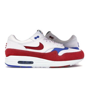 Nike �i�C�L �����Y �X�j�[�J�[ �yNike Air Max 1 Puerto Rico (2019)�z �T�C�Y US_11.5(29.5cm) White/Gym Red-Racer Blue