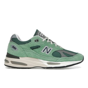 New Balance �j���[�o�����X �����Y �X�j�[�J�[ �yNew Balance 991v2 MiUK Mineral Green�z �T�C�Y US_6(24.0cm) Mineral Green/Comfrey/Moon Mist