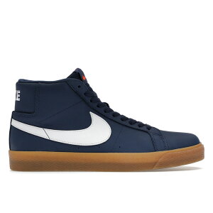 Nike �i�C�L �����Y �X�j�[�J�[ �yNike SB Zoom Blazer Mid Orange Label Navy Gum�z �T�C�Y US_9(27.0cm) Navy/White/Navy