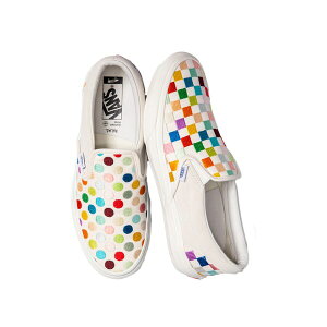 Vans �o���Y �����Y �X�j�[�J�[ �yVans Classic Slip-On VLT LX Damien Hirst Polka Dot Checkerboard�z �T�C�Y US_8(26.0cm) Polka Dot/Checkerboard