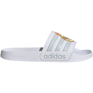 adidas �A�f�B�_�X �����Y �X�j�[�J�[ �yadidas Adilette Shower Slides Real Madrid�z �T�C�Y US_7(25.0cm) Cloud White/Light Solid Grey/Light Solid Grey