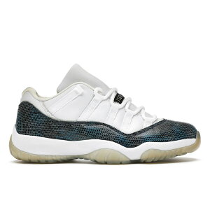 Jordan �W���[�_�� �����Y �X�j�[�J�[ �yJordan 11 Low Navy Snakeskin (2001)�z �T�C�Y US_11(29.0cm) White/Black-Navy