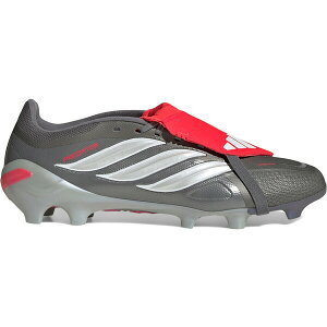 adidas �A�f�B�_�X �����Y �X�j�[�J�[ �yadidas Predator League Fold-Over Tongue FG Finishers Steel Pack�z �T�C�Y US_M_4 Iron Metallic/Zero Metalic/Lucid Red
