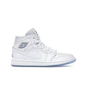 Jordan �W���[�_�� ���f�B�[�X �X�j�[�J�[ �yJordan 1 Mid Unite Totale (Women's)�z �T�C�Y US_7(24.0cm) White/Midnight Navy-Metallic Red Bronze