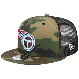 ニューエラ メンズ 帽子 アクセサリー Tennessee Titans New Era Main Trucker 9FIFTY Snapback Hat Camo