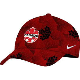 ナイキ メンズ 帽子 アクセサリー Canada Soccer Nike Campus Performance Adjustable Hat Red