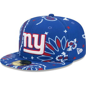 ニューエラ メンズ 帽子 アクセサリー New York Giants New Era Paisley 59FIFTY Fitted Hat Royal