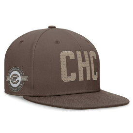 ナイキ メンズ 帽子 アクセサリー Chicago Cubs Nike Statement Ironstone Performance True Fitted Hat Brown