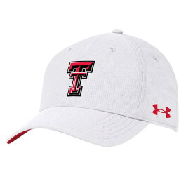 アンダーアーマー メンズ 帽子 アクセサリー Texas Tech Red Raiders Under Armour CoolSwitch AirVent Adjustable Hat White