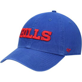 フォーティーセブン メンズ 帽子 アクセサリー Buffalo Bills '47 Clean Up Script Adjustable Hat Royal