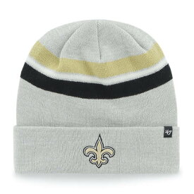 フォーティーセブン メンズ 帽子 アクセサリー New Orleans Saints '47 Monhegan Cuffed Knit Hat Gray
